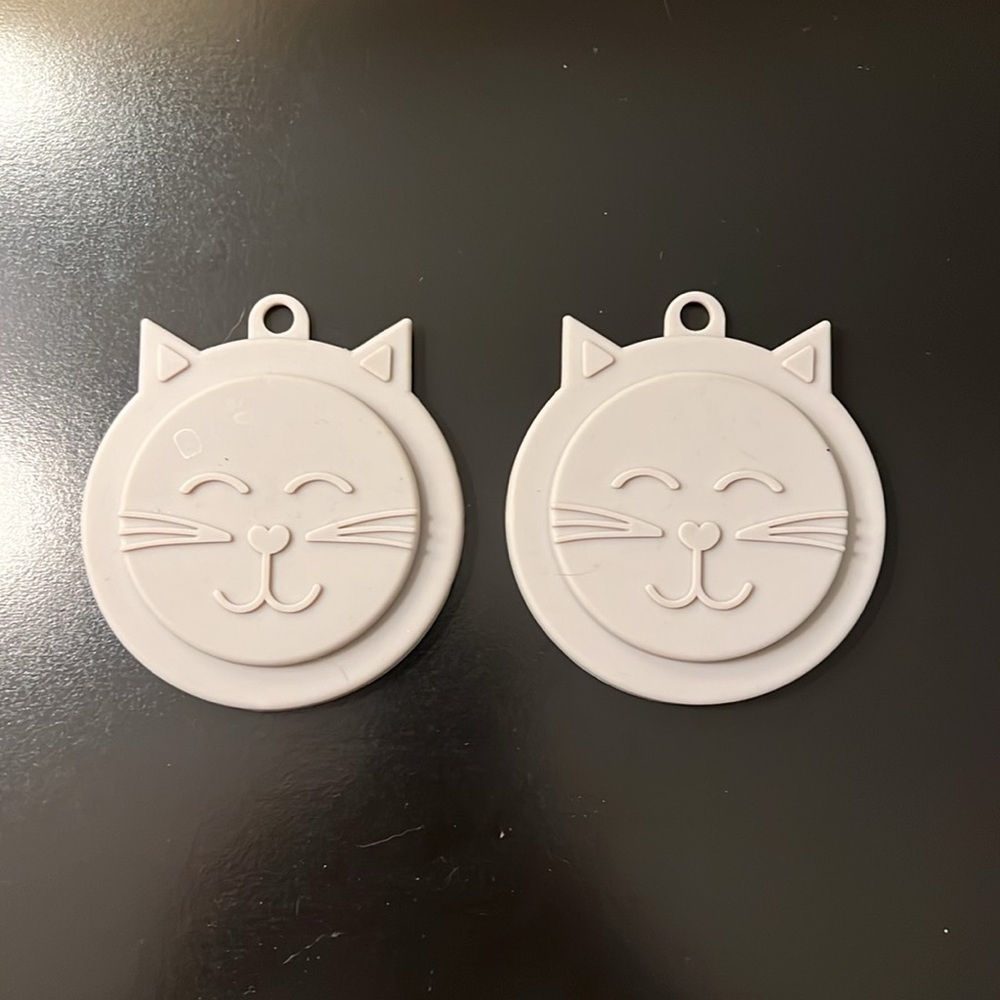 Set of 2 3D Cat Face Food Cover